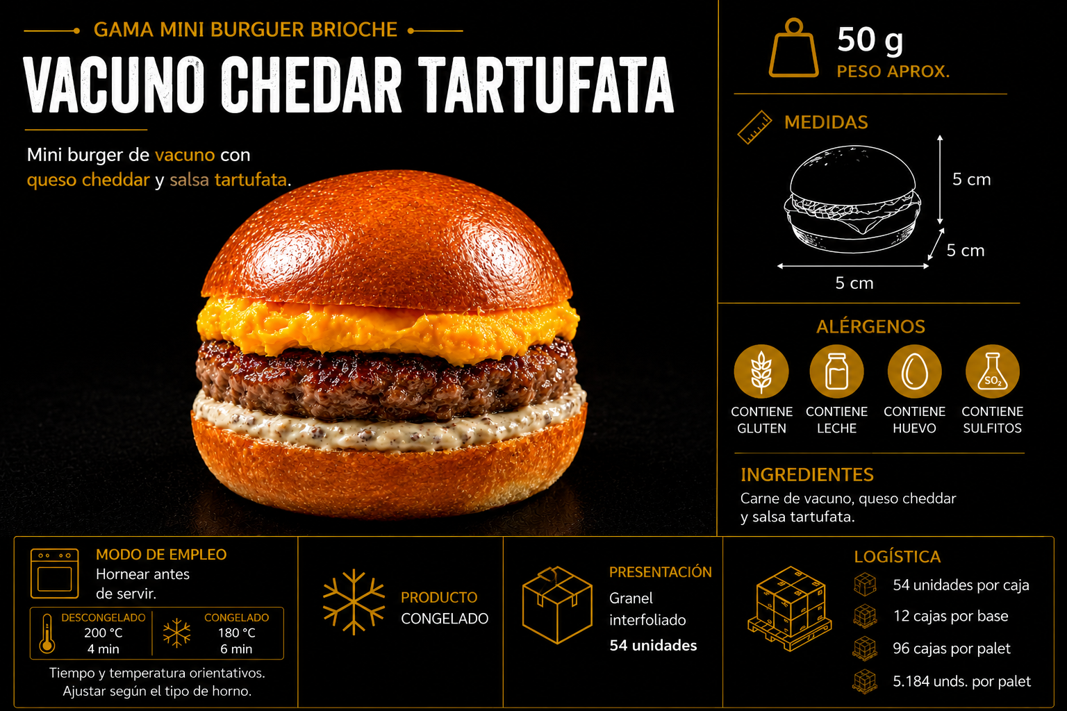 Mini burger brioche cheddar tartufata para catering